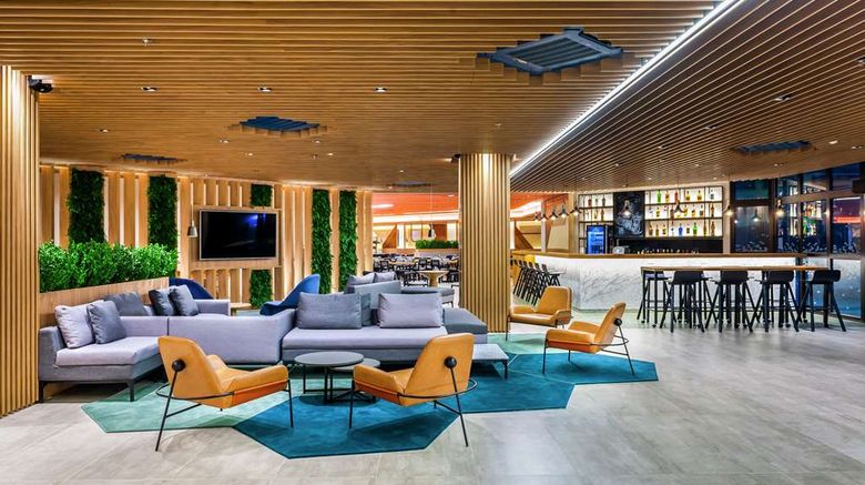 <b>Hampton by Hilton Guarulhos Lobby</b>. Images powered by <a href="https://iceportal.shijigroup.com/" title="IcePortal" target="_blank">IcePortal</a>.
