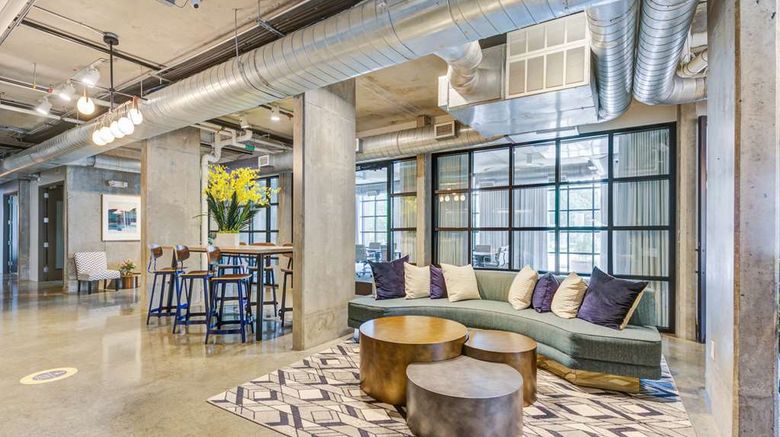 <b>NYLO Dallas Plano, a Tapestry Hotel Lobby</b>. Images powered by <a href="https://iceportal.shijigroup.com/" title="IcePortal" target="_blank">IcePortal</a>.