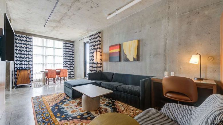 <b>NYLO Dallas Plano, a Tapestry Hotel Room</b>. Images powered by <a href="https://iceportal.shijigroup.com/" title="IcePortal" target="_blank">IcePortal</a>.