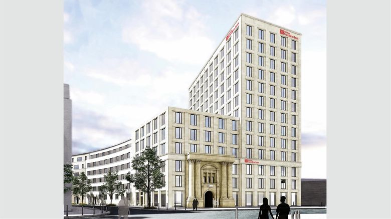 <b>Hilton Garden Inn Mannheim Exterior</b>. Images powered by <a href="https://iceportal.shijigroup.com/" title="IcePortal" target="_blank">IcePortal</a>.
