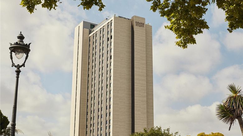 Grand Hyatt Barcelona Exterior. Images powered by <a href="https://iceportal.shijigroup.com" target="_blank" rel="noopener">Ice Portal</a>.