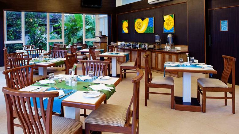 <b>Clarion Hotel Ocean Palms Goa Restaurant</b>. Images powered by <a href="https://iceportal.shijigroup.com/" title="IcePortal" target="_blank">IcePortal</a>.