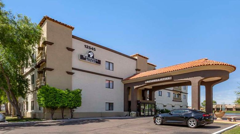 Windmill Suites Surprise Exterior. Images powered by <a href="https://iceportal.shijigroup.com" target="_blank" rel="noopener">Ice Portal</a>.