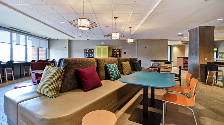 <b>Home2 Suites by Hilton Amherst/Buffalo Lobby</b>. Images powered by <a href="https://iceportal.shijigroup.com/" title="IcePortal" target="_blank">IcePortal</a>.