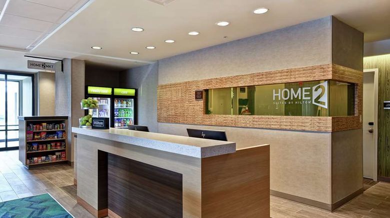 <b>Home2 Suites by Hilton Amherst/Buffalo Lobby</b>. Images powered by <a href="https://iceportal.shijigroup.com/" title="IcePortal" target="_blank">IcePortal</a>.