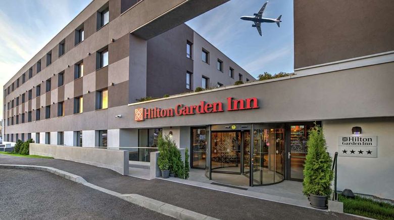 Hilton Garden Inn Bucharest Airport Exterior. Images powered by <a href="https://iceportal.shijigroup.com" target="_blank" rel="noopener">Ice Portal</a>.