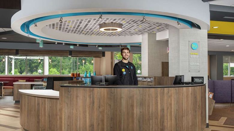 <b>Tru by Hilton Lake City Lobby</b>. Images powered by <a href="https://iceportal.shijigroup.com/" title="IcePortal" target="_blank">IcePortal</a>.