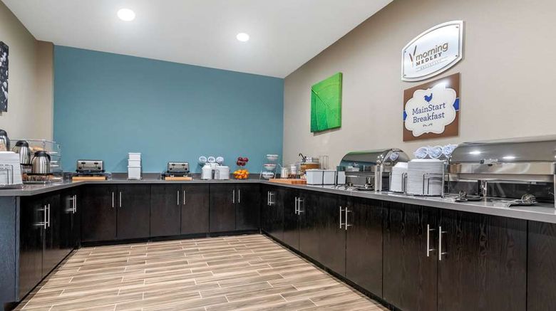 <b>MainStay Suites Bricktown Restaurant</b>. Images powered by <a href="https://iceportal.shijigroup.com/" title="IcePortal" target="_blank">IcePortal</a>.