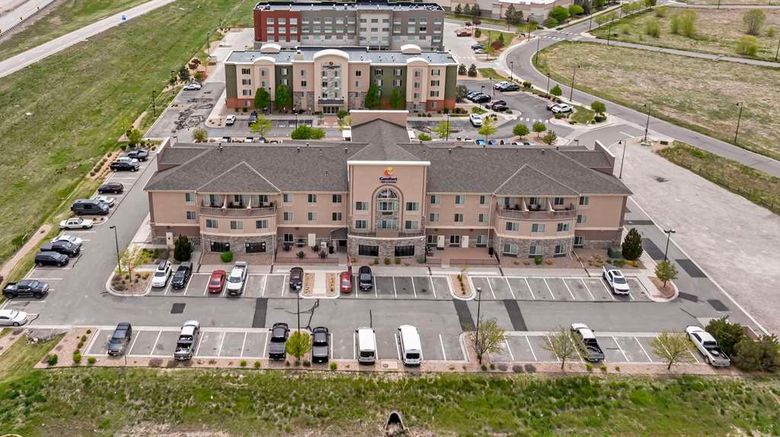 <b>Comfort Inn & Suites Denver Northeast Exterior</b>. Images powered by <a href="https://iceportal.shijigroup.com/" title="IcePortal" target="_blank">IcePortal</a>.