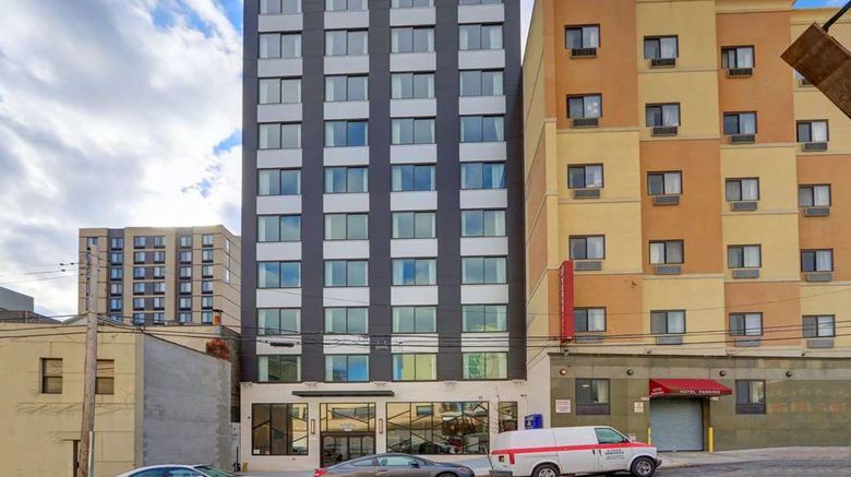 <b>Microtel Inn & Suites Long Island City Exterior</b>. Images powered by <a href="https://iceportal.shijigroup.com/" title="IcePortal" target="_blank">IcePortal</a>.