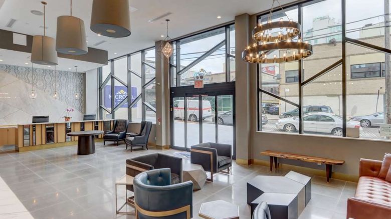 <b>Microtel Inn & Suites Long Island City Lobby</b>. Images powered by <a href="https://iceportal.shijigroup.com/" title="IcePortal" target="_blank">IcePortal</a>.