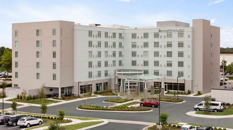 Hyatt Place Virginia Beach Town Center Exterior. Images powered by <a href="https://iceportal.shijigroup.com" target="_blank" rel="noopener">Ice Portal</a>.
