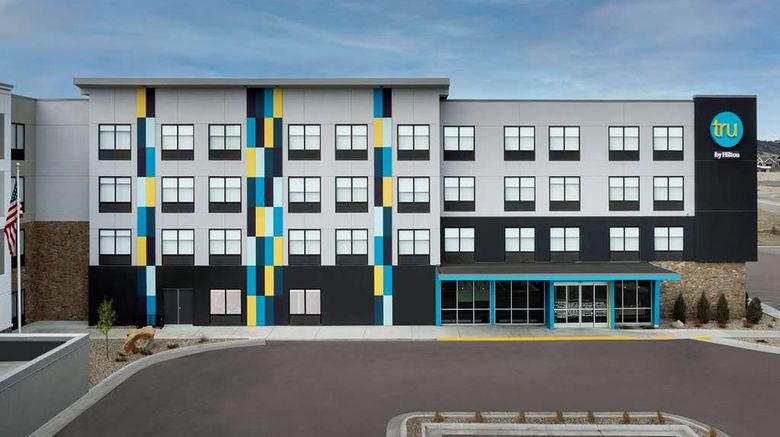 Tru by Hilton Rapid City Rushmore Exterior. Images powered by <a href="https://iceportal.shijigroup.com" target="_blank" rel="noopener">Ice Portal</a>.