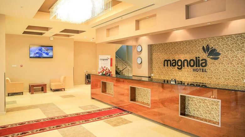 <b>Magnolia Hotel & Conference Center Lobby</b>. Images powered by <a href="https://iceportal.shijigroup.com/" title="IcePortal" target="_blank">IcePortal</a>.