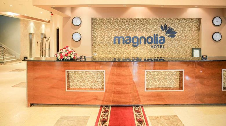 <b>Magnolia Hotel & Conference Center Lobby</b>. Images powered by <a href="https://iceportal.shijigroup.com/" title="IcePortal" target="_blank">IcePortal</a>.