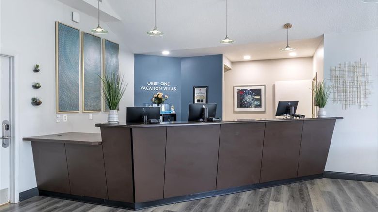 <b>Orbit One Vacation Villas Lobby</b>. Images powered by <a href="https://iceportal.shijigroup.com/" title="IcePortal" target="_blank">IcePortal</a>.
