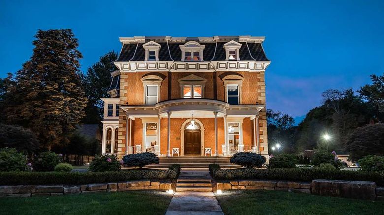 Steele Mansion Inn Exterior. Images powered by <a href="https://iceportal.shijigroup.com" target="_blank" rel="noopener">Ice Portal</a>.