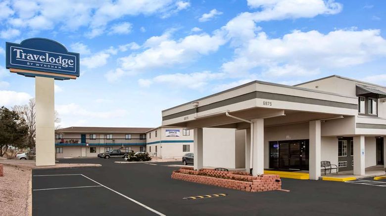Travelodge by Wyndham Colorado Springs Exterior. Images powered by <a href="https://iceportal.shijigroup.com" target="_blank" rel="noopener">Ice Portal</a>.