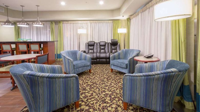 <b>Baymont by Wyndham Thornton Lobby</b>. Images powered by <a href="https://iceportal.shijigroup.com/" title="IcePortal" target="_blank">IcePortal</a>.