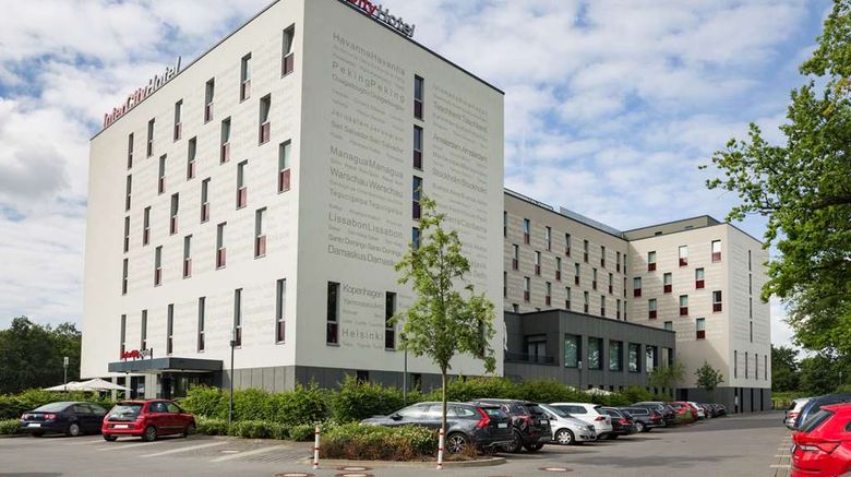 <b>IntercityHotel Berlin Airport Area North Exterior</b>. Images powered by <a href="https://iceportal.shijigroup.com/" title="IcePortal" target="_blank">IcePortal</a>.