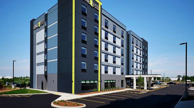 <b>Home2 Suites by Hilton Brantford Exterior</b>. Images powered by <a href="https://iceportal.shijigroup.com/" title="IcePortal" target="_blank">IcePortal</a>.