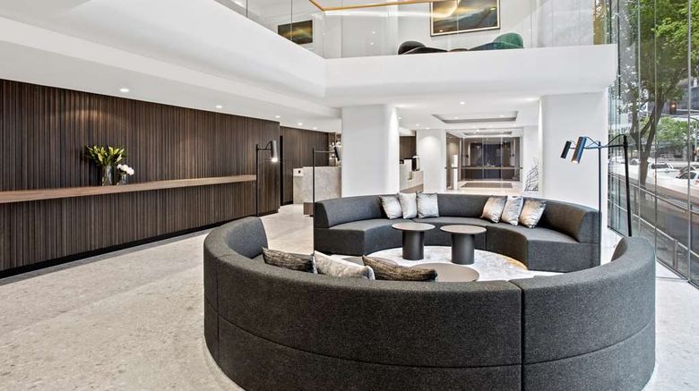 <b>Adina Apartment Hotel Melbourne Lobby</b>. Images powered by <a href="https://iceportal.shijigroup.com/" title="IcePortal" target="_blank">IcePortal</a>.