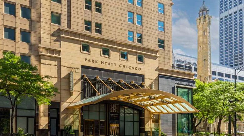 Park Hyatt Chicago Exterior. Images powered by <a href=https://www.travelweekly.com/Hotels/Chicago/