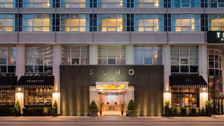 <b>Soho Hotel Toronto Exterior</b>. Images powered by <a href="https://iceportal.shijigroup.com/" title="IcePortal" target="_blank">IcePortal</a>.