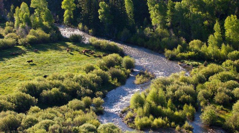 The Lodge  and  Spa at Brush Creek Ranch Exterior. Images powered by <a href="https://iceportal.shijigroup.com" target="_blank" rel="noopener">Ice Portal</a>.