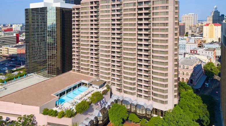 Windsor Court Hotel Exterior. Images powered by <a href="https://iceportal.shijigroup.com" target="_blank" rel="noopener">Ice Portal</a>.