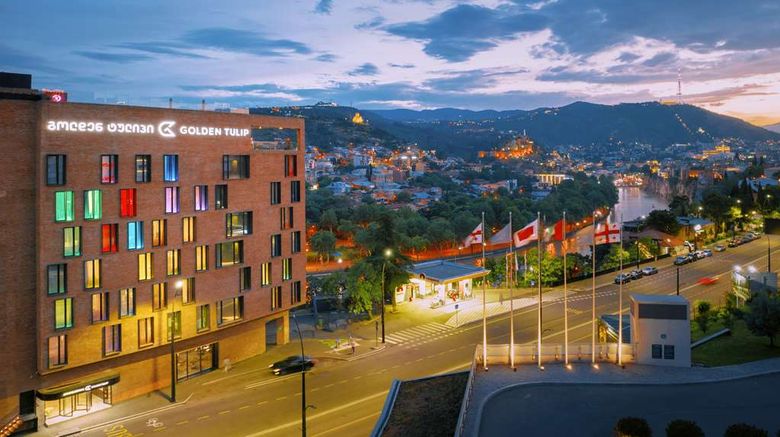 <b>Golden Tulip Design Tbilisi Exterior</b>. Images powered by <a href="https://iceportal.shijigroup.com/" title="IcePortal" target="_blank">IcePortal</a>.