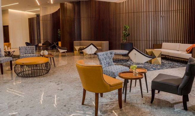 Hilton Garden Inn Santa Ana San Jose Lobby