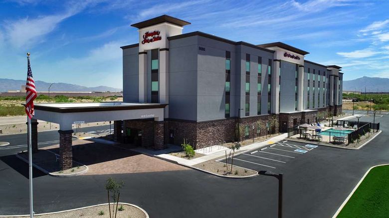<b>Hampton Inn & Suites Tucson Tech Park Exterior</b>. Images powered by <a href="https://iceportal.shijigroup.com/" title="IcePortal" target="_blank">IcePortal</a>.