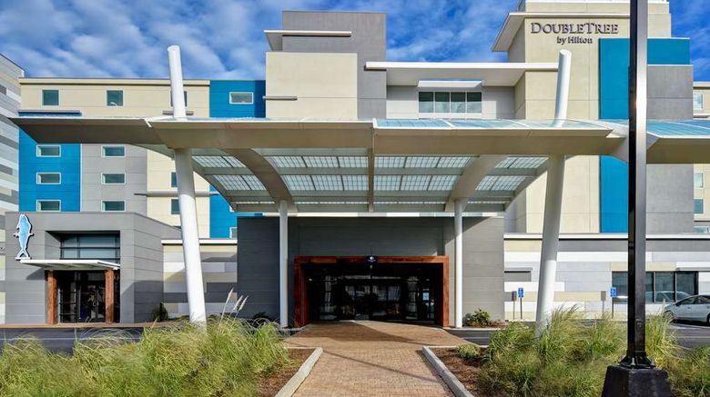 Doubletree Virginia Beach Oceanfront Exterior. Images powered by <a href="https://iceportal.shijigroup.com" target="_blank" rel="noopener">Ice Portal</a>.