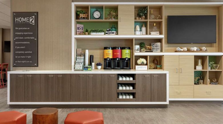 <b>Home2 Suites by Hilton Rochester Greece Lobby</b>. Images powered by <a href="https://iceportal.shijigroup.com/" title="IcePortal" target="_blank">IcePortal</a>.