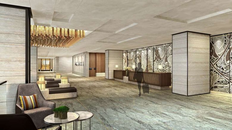 <b>Radisson Hotel Hangzhou Qianjiang Lobby</b>. Images powered by <a href="https://iceportal.shijigroup.com/" title="IcePortal" target="_blank">IcePortal</a>.
