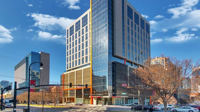 Drury Plaza Hotel Downtown Nashville Exterior. Images powered by <a href="https://iceportal.shijigroup.com" target="_blank" rel="noopener">Ice Portal</a>.