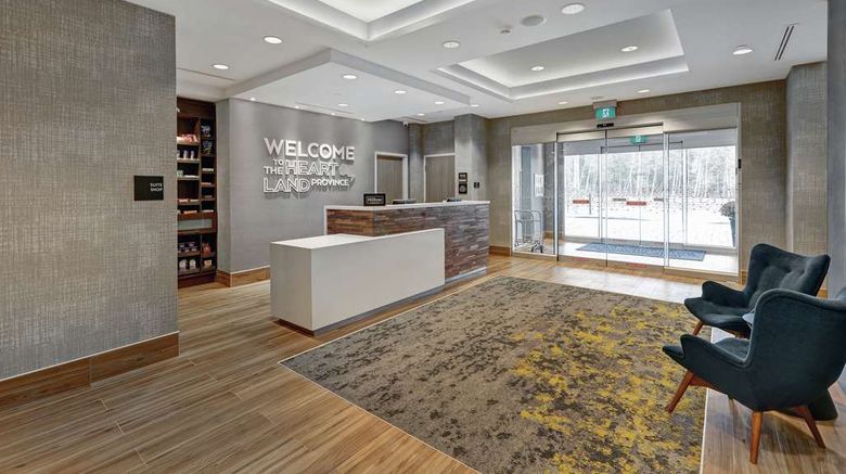 <b>Hampton Inn Peterborough Lobby</b>. Images powered by <a href="https://iceportal.shijigroup.com/" title="IcePortal" target="_blank">IcePortal</a>.