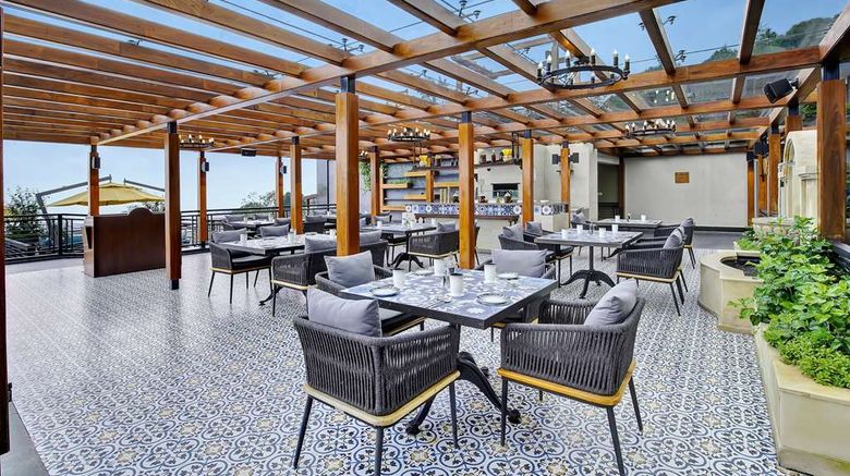 <b>Radisson Blu Resort Dharamshala Restaurant</b>. Images powered by <a href="https://iceportal.shijigroup.com/" title="IcePortal" target="_blank">IcePortal</a>.