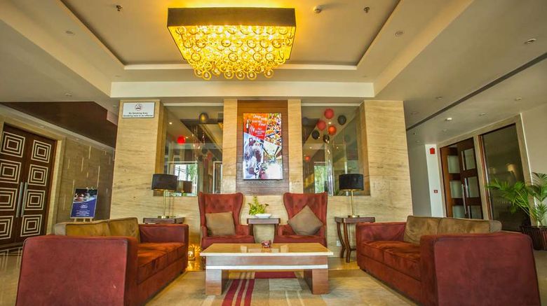 <b>Sarovar Portico Jalandhar Lobby</b>. Images powered by <a href="https://iceportal.shijigroup.com/" title="IcePortal" target="_blank">IcePortal</a>.