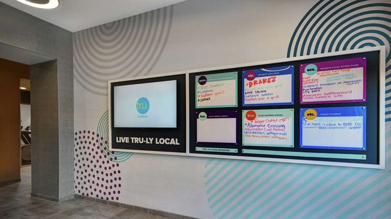<b>Tru by Hilton Burlington Lobby</b>. Images powered by <a href="https://iceportal.shijigroup.com/" title="IcePortal" target="_blank">IcePortal</a>.
