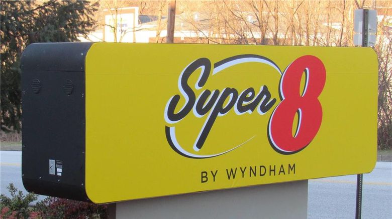 <b>Super 8 by Wyndham New Cumberland Exterior</b>. Images powered by <a href="https://iceportal.shijigroup.com/" title="IcePortal" target="_blank">IcePortal</a>.