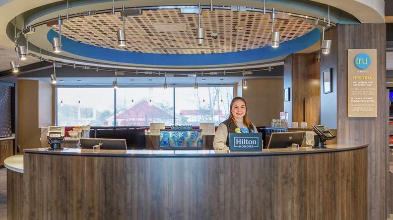 <b>Tru by Hilton Vestal Lobby</b>. Images powered by <a href="https://iceportal.shijigroup.com/" title="IcePortal" target="_blank">IcePortal</a>.