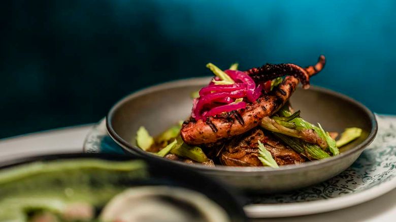 <b>Hotel Maren FLL Beach, Curio Collection Restaurant</b>. Images powered by <a href="https://iceportal.shijigroup.com/" title="IcePortal" target="_blank">IcePortal</a>.