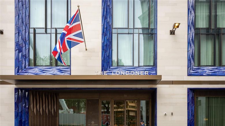 <b>The Londoner Exterior</b>. Images powered by <a href="https://iceportal.shijigroup.com/" title="IcePortal" target="_blank">IcePortal</a>.