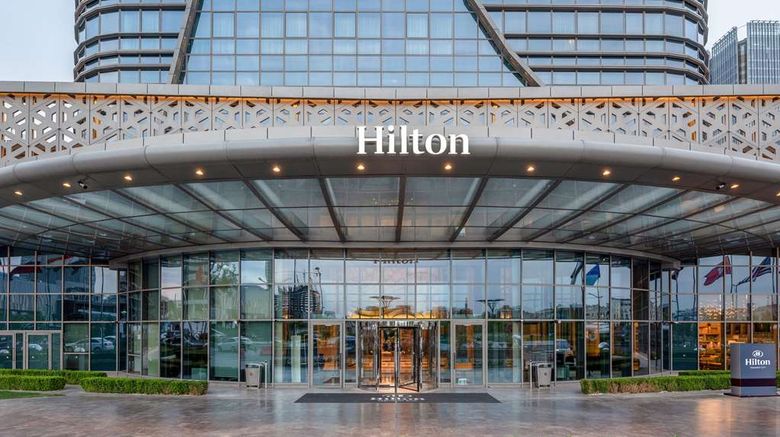 Hilton Tashkent City Exterior. Images powered by <a href="https://iceportal.shijigroup.com" target="_blank" rel="noopener">Ice Portal</a>.