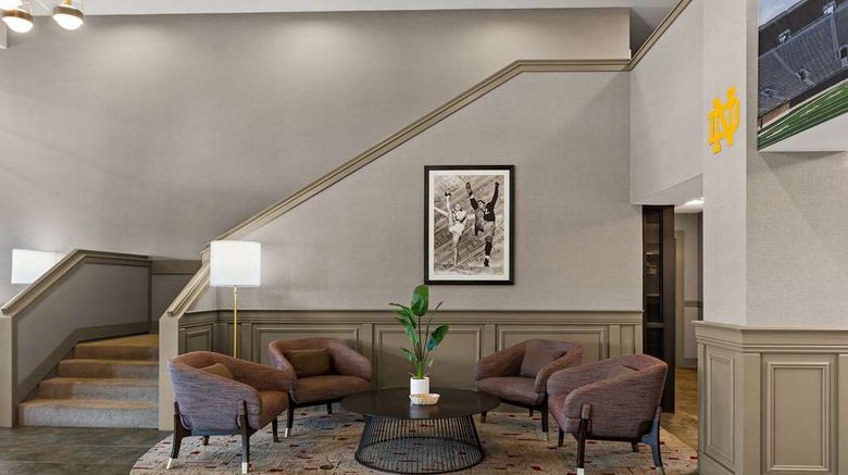 <b>Wingate by Wyndham South Bend Notre Dame Lobby</b>. Images powered by <a href="https://iceportal.shijigroup.com/" title="IcePortal" target="_blank">IcePortal</a>.