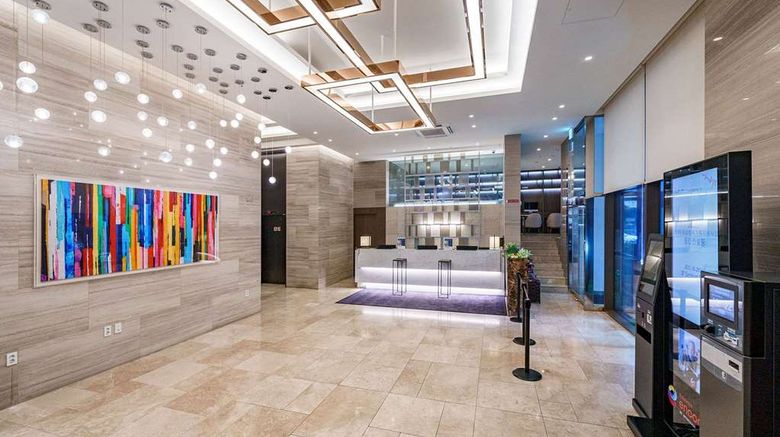 <b>Ramada Encore by Wyndham Busan Station Lobby</b>. Images powered by <a href="https://iceportal.shijigroup.com/" title="IcePortal" target="_blank">IcePortal</a>.
