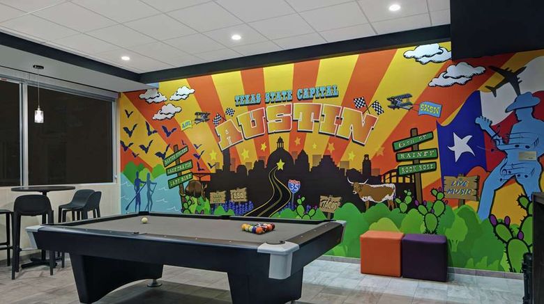 <b>Tru by Hilton Austin Airport Recreation</b>. Images powered by <a href="https://iceportal.shijigroup.com/" title="IcePortal" target="_blank">IcePortal</a>.