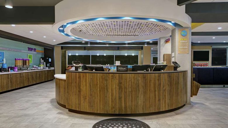 <b>Tru by Hilton Austin Airport Lobby</b>. Images powered by <a href="https://iceportal.shijigroup.com/" title="IcePortal" target="_blank">IcePortal</a>.